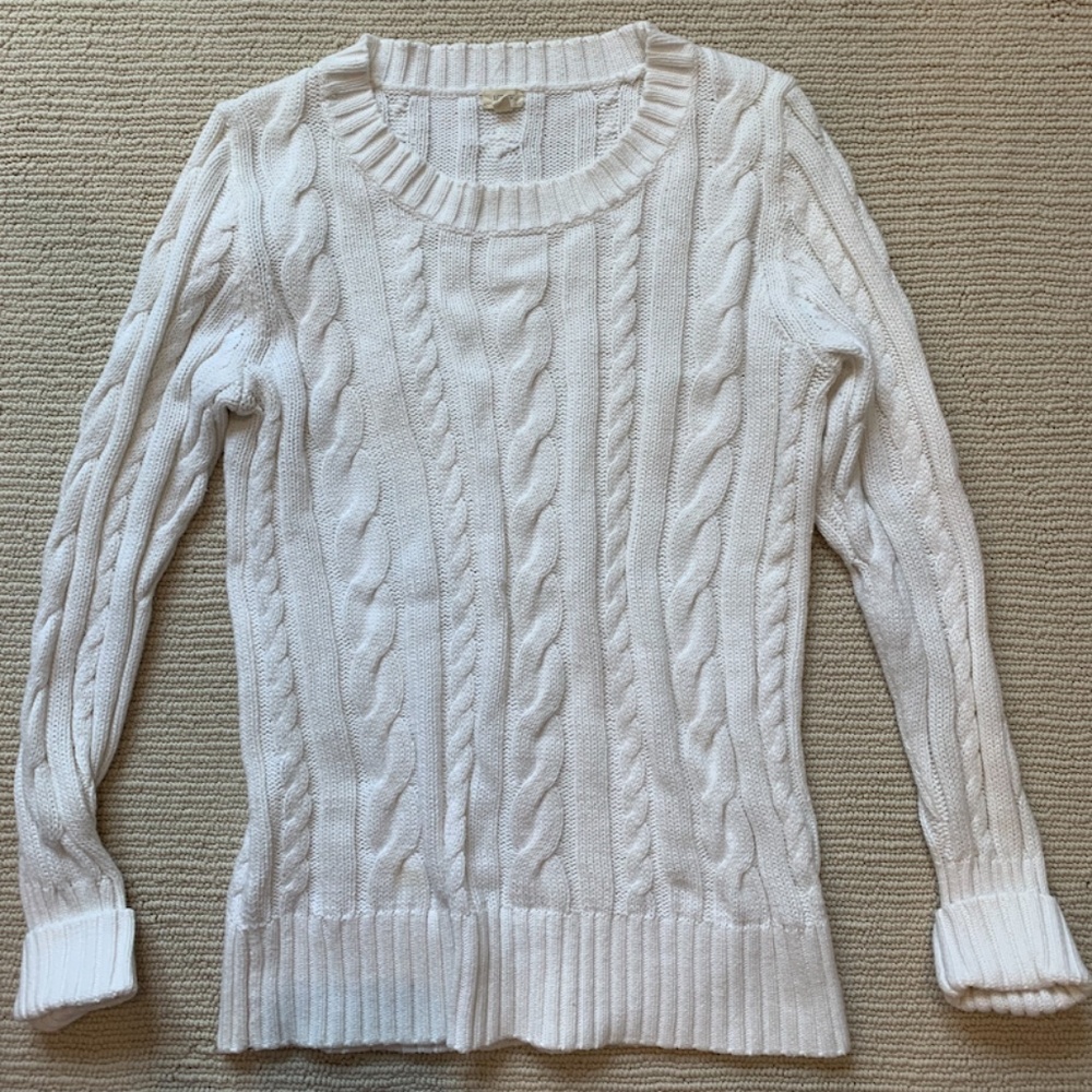 White J. Crew Sweater